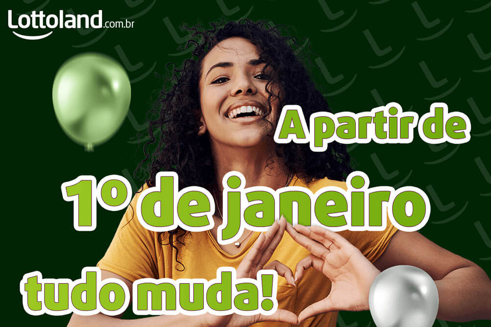 Novidades Lottoland Loterias Mulher faz coração com as mãos e celebra as novidades da Lottoland Loterias.