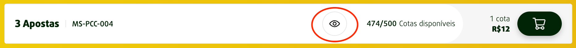 Banner explicando onde ver os números do bolão da Mega Sena