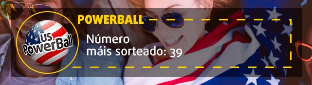 Número mais sorteado da PowerBall: 39