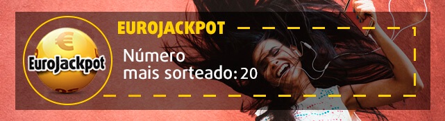 Número mais frequente da EuroJackpot: 20