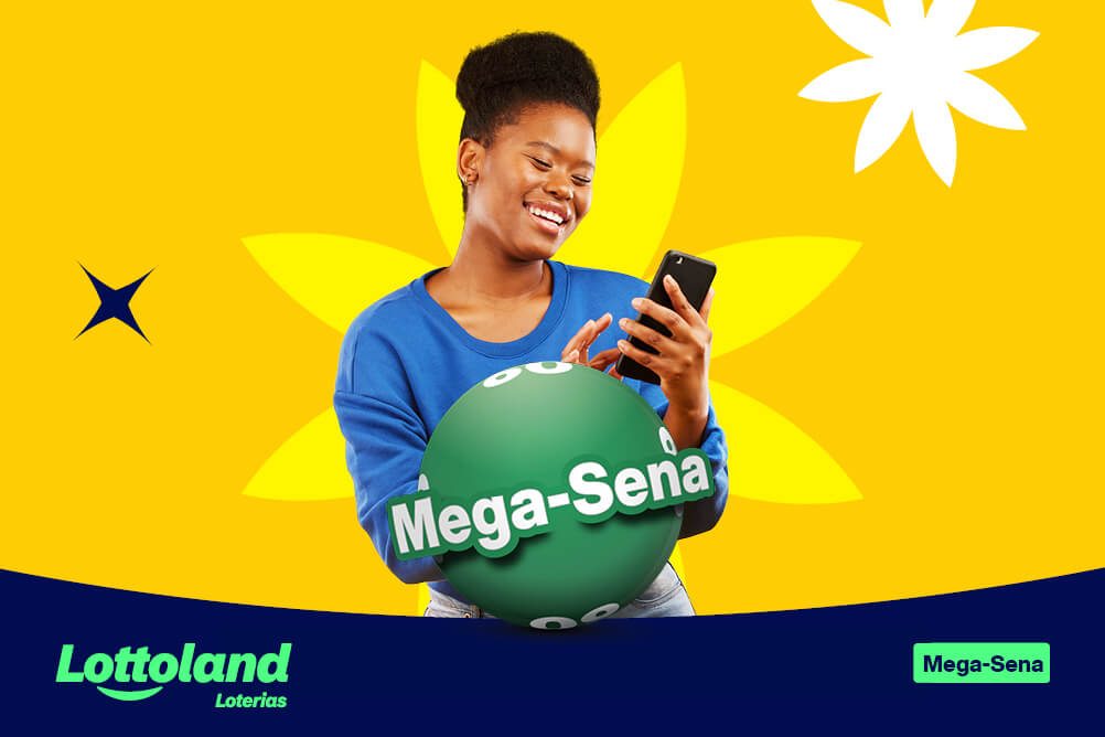 Mulher fazendo uma aposta na Mega-Sena no Dia dos Pais, como um presente surpresa.