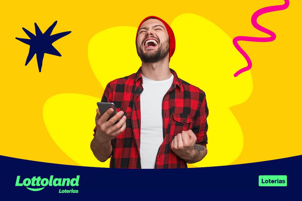 Homem com o punho apertado de felicidade depois da confirmação do pagamento da aposta com Pix.